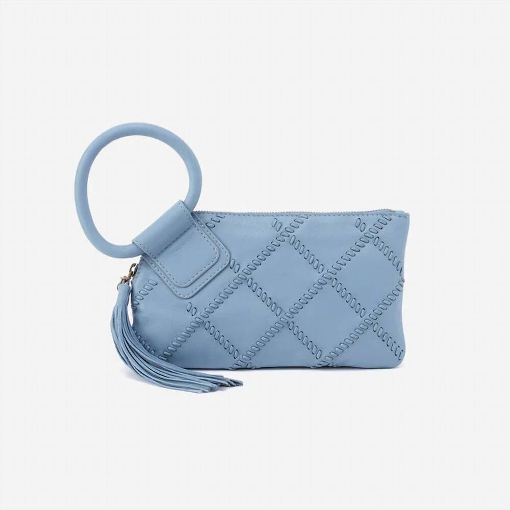 NEW HOBO sable wristlet in bluebell